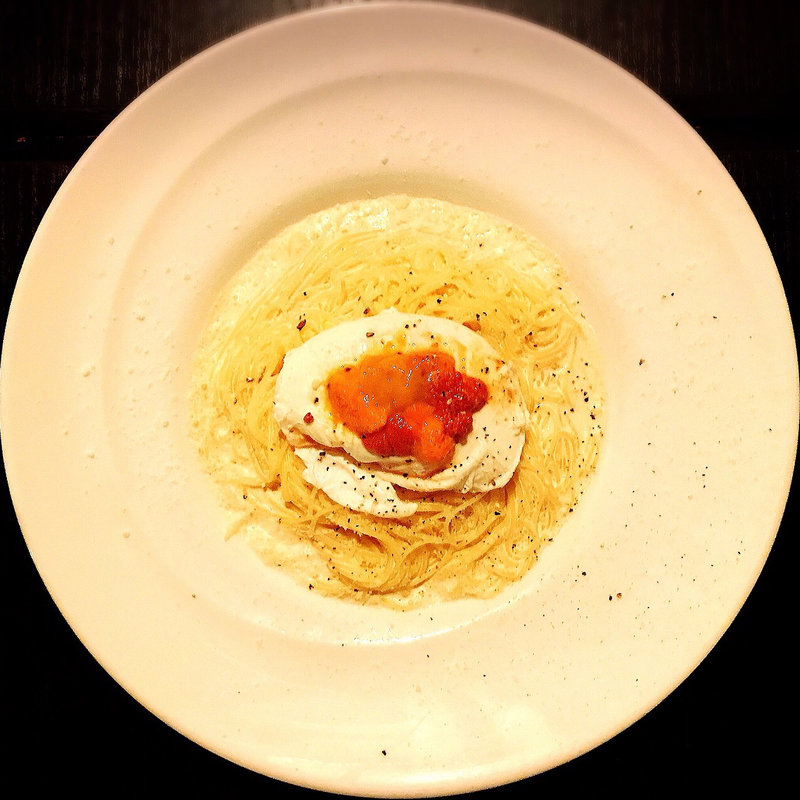 うにの冷製カルボナーラ(イーターブル （eatable）)