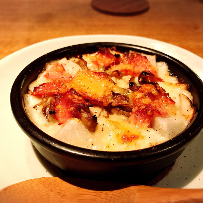 粒貝とまい茸グラタン(高太郎 （こうたろう）)