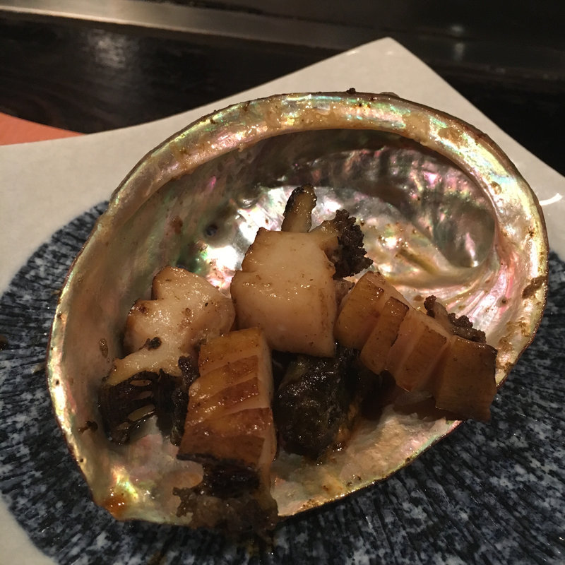 あわびの鉄板焼き(らぱん)