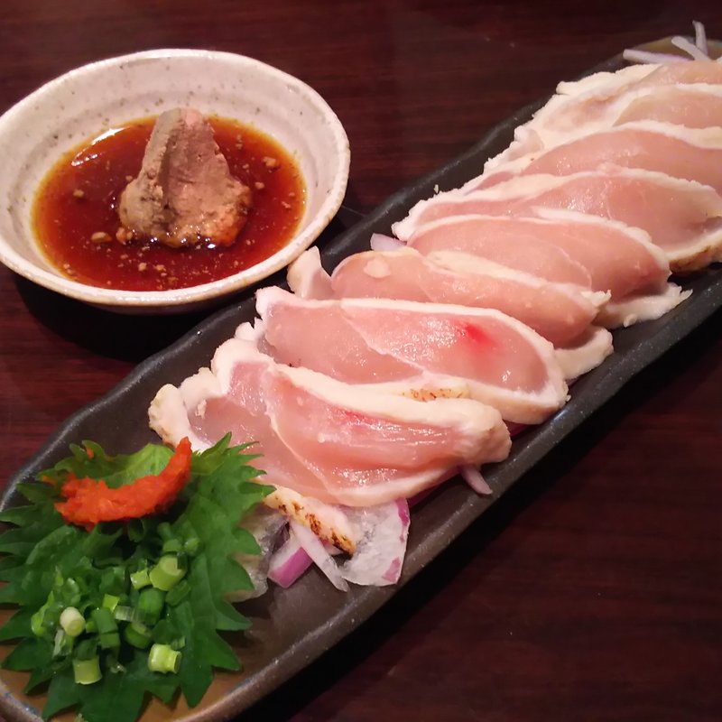 総州 紅楽美の胸たたき 特製肝ポン酢(とり鉄 五反田駅前店 （とりてつ）)