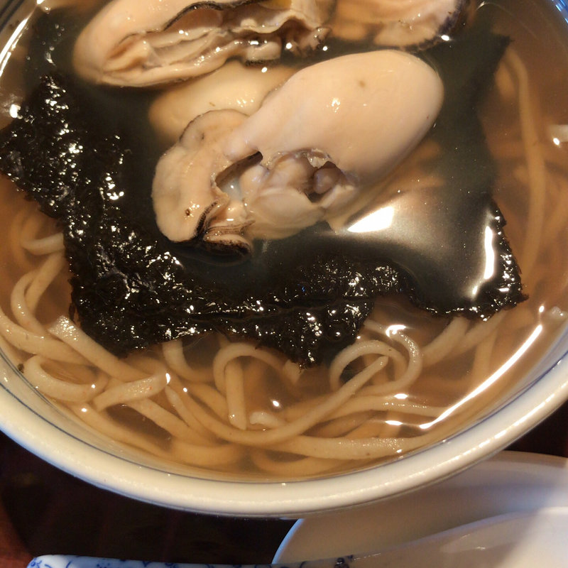 季節限定かき蕎麦(手打ち蕎麦 やぶ金)