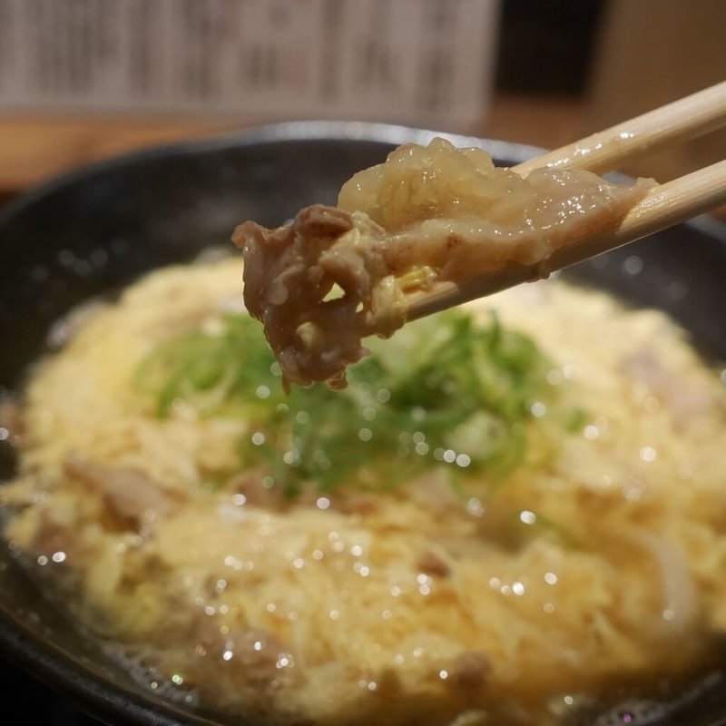 牛かす卵とじうどん(福ちゃん )