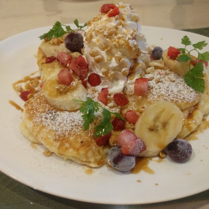 ベリーソースのパンケーキ(Cafe time 熊谷店)
