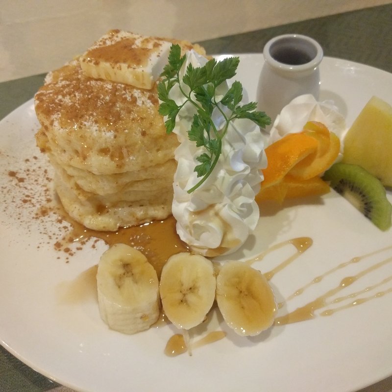 リコッタチーズのふわふわパンケーキ(Cafe time 熊谷店)