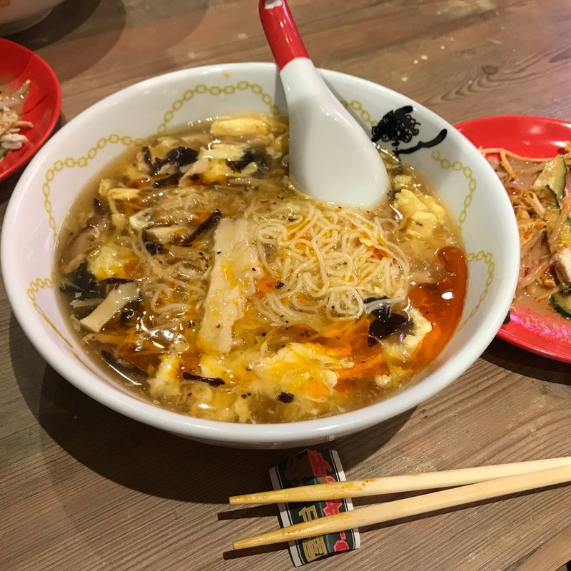 スーラータンメンセット(香港屋台 カンフーキッチン 北千住店)