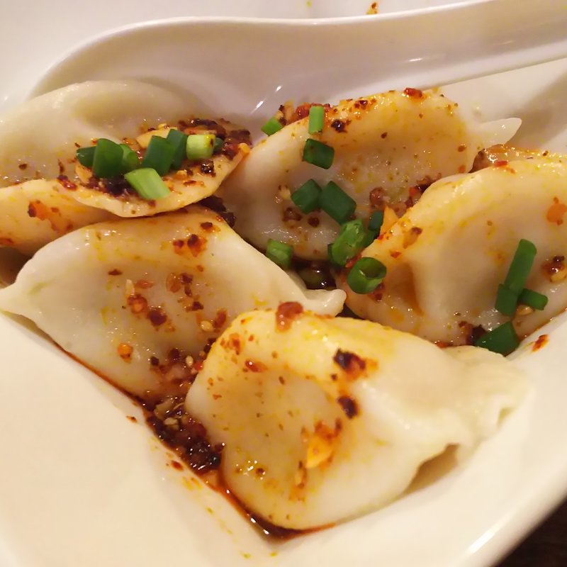 四川風辛味スープ入り餃子(川福楼 （センフクロウ）)