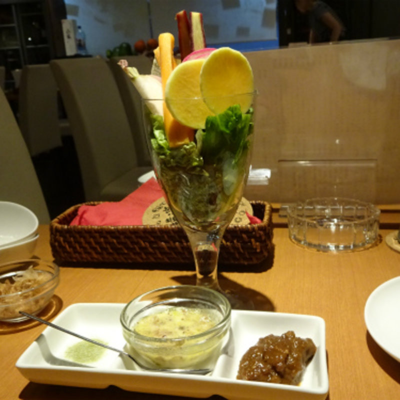 お通し・バーニャカウダ(横濱頂食堂)