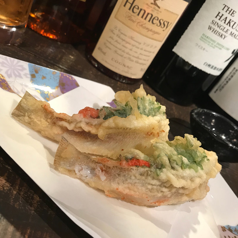 明太子とキスの天ぷら(和家)