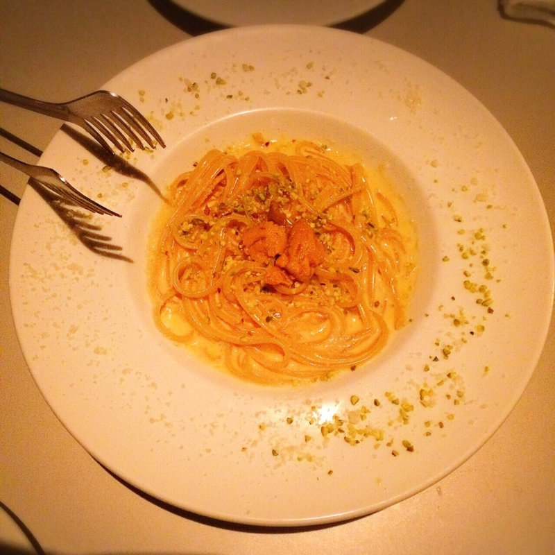 うにのクリームパスタ(マーサーブランチエビスヒルサイド)