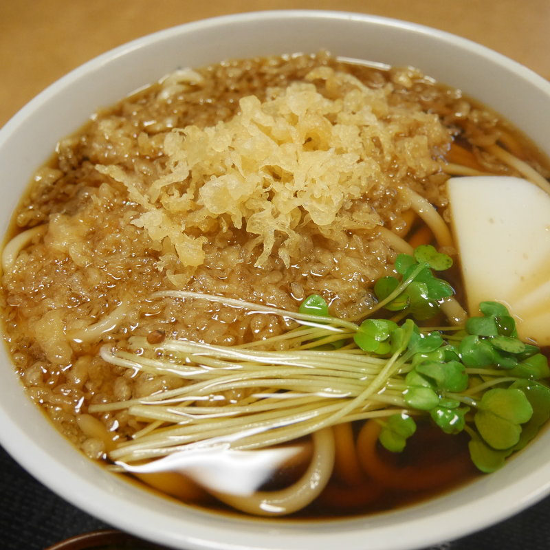 たぬき（上かけ+揚げ玉）(そば処味奈登庵・武蔵小杉店)