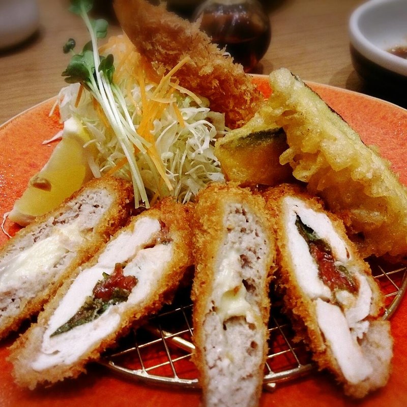 国産ハーブ豚ロースとオランダかつランチ(とんかつ濵かつ 小金井公園店)