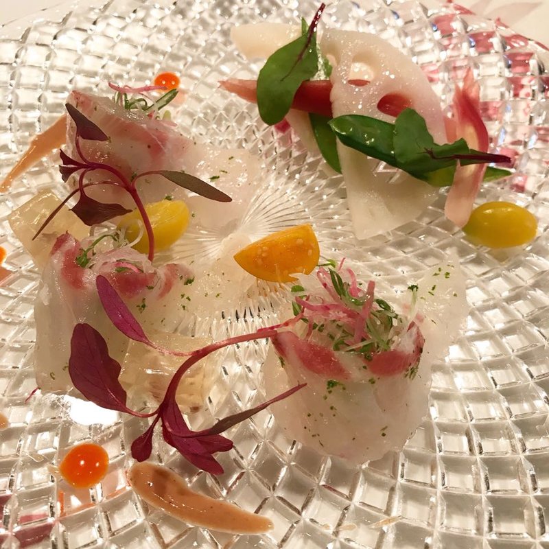 紅葉鯛のマリネ(八王子うかい亭)