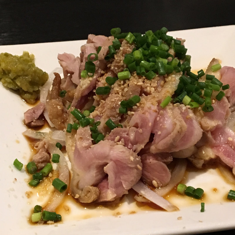 とり皮のぽん酢和え(備長焼　鳥助 )