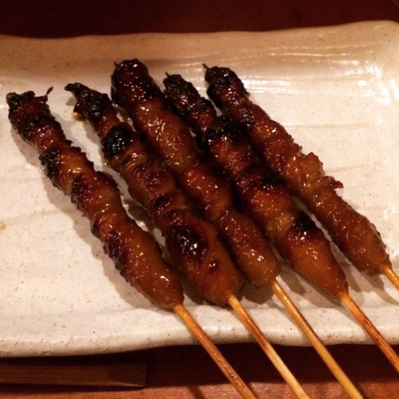 とり皮巻き(居酒屋 おかげさま)