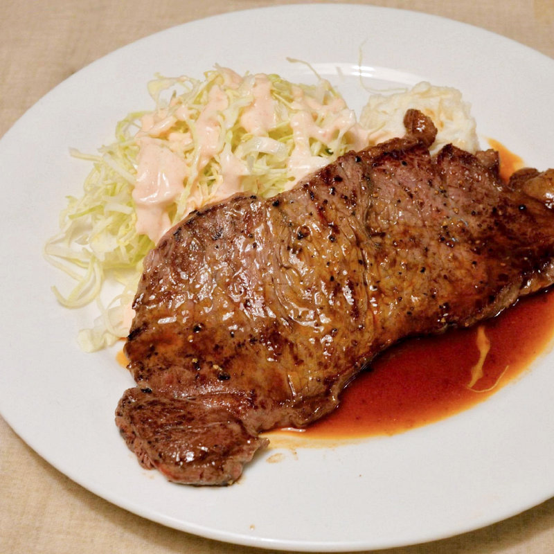 サーロインステーキランチ(一品料理 すえひろ)