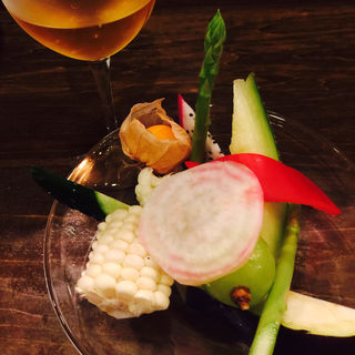 お通し(ヤサイ・シュウマイバル【オレンチ】)