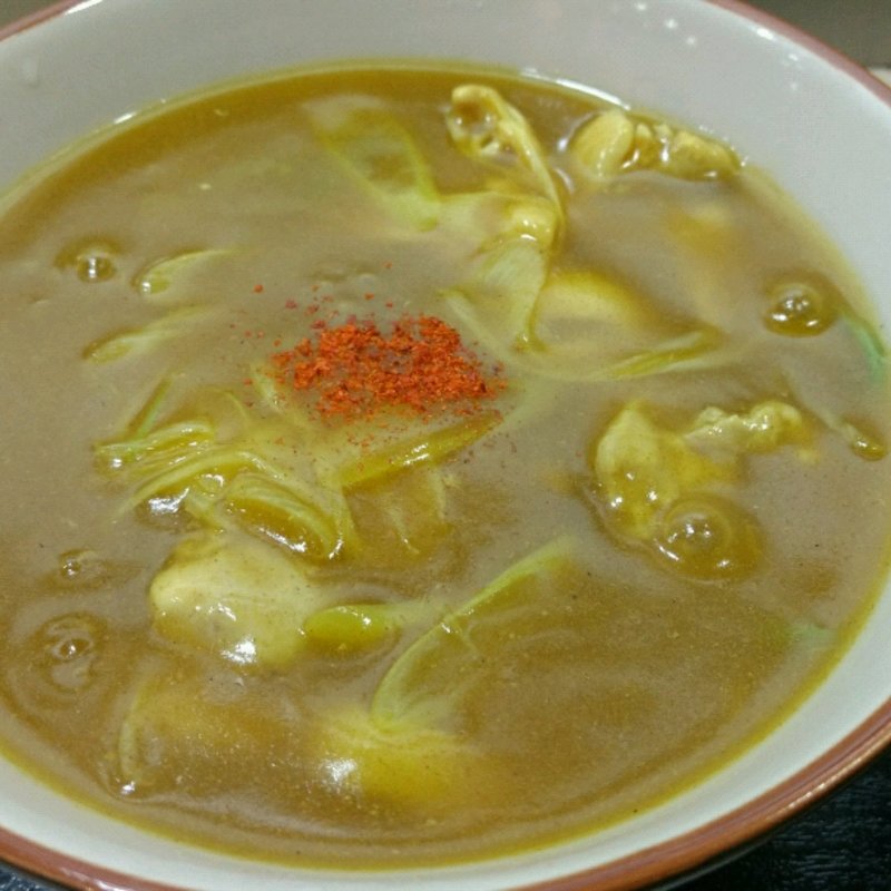 カレー南蛮うどん(博多 もつ鍋五郎)