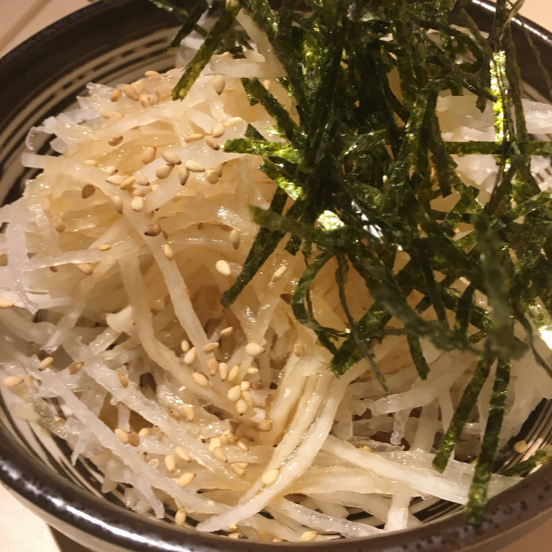 大根サラダ(備長炭火焼鳥 カドクラ商店 代々木公園店)