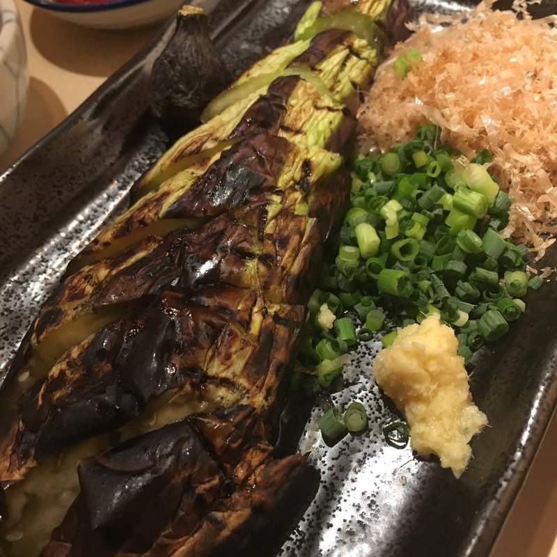 焼き茄子(備長炭火焼鳥 カドクラ商店 代々木公園店)