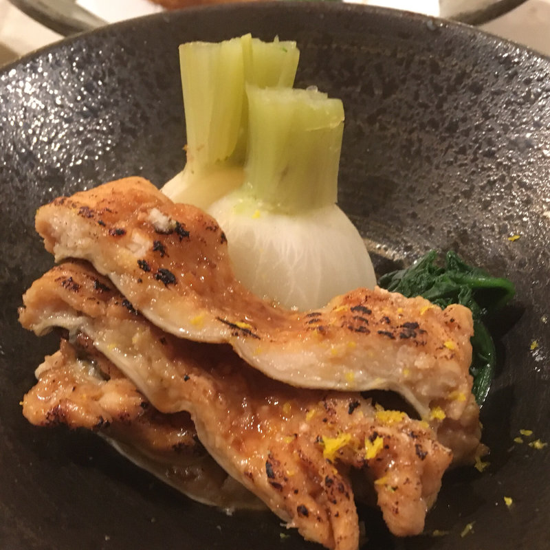 煮穴子炙りと秋かぶら(銀座 しまだ)