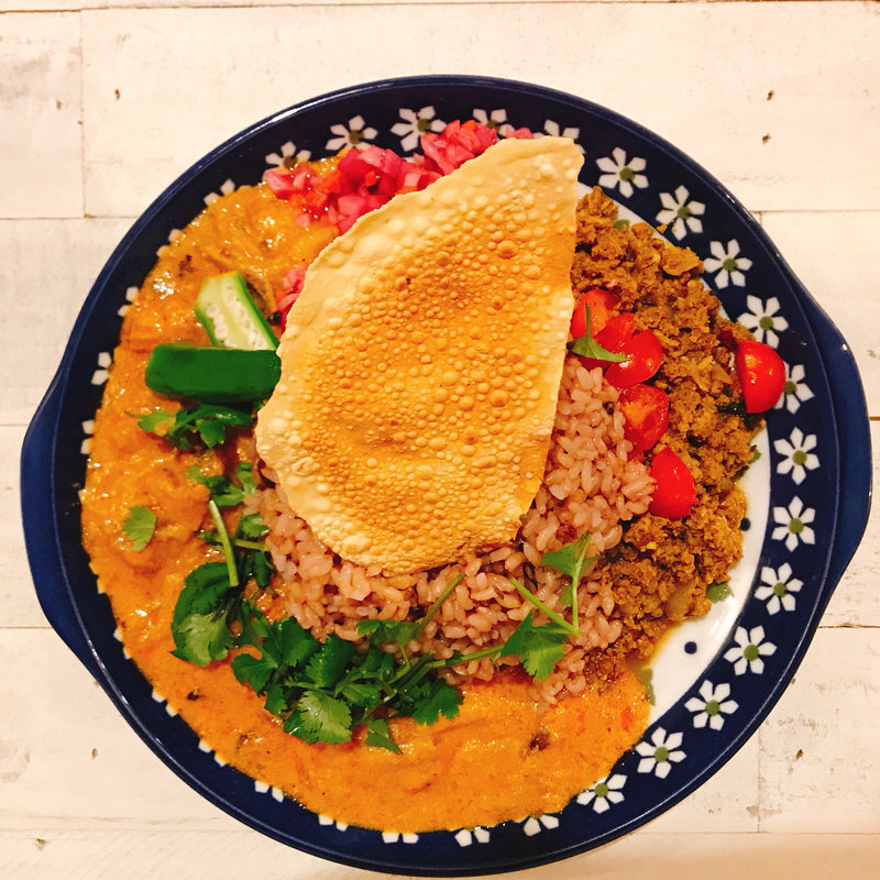 ココナッツベジタブルカレー&チキンキーマカレー(ル コロン （LE CORON）)