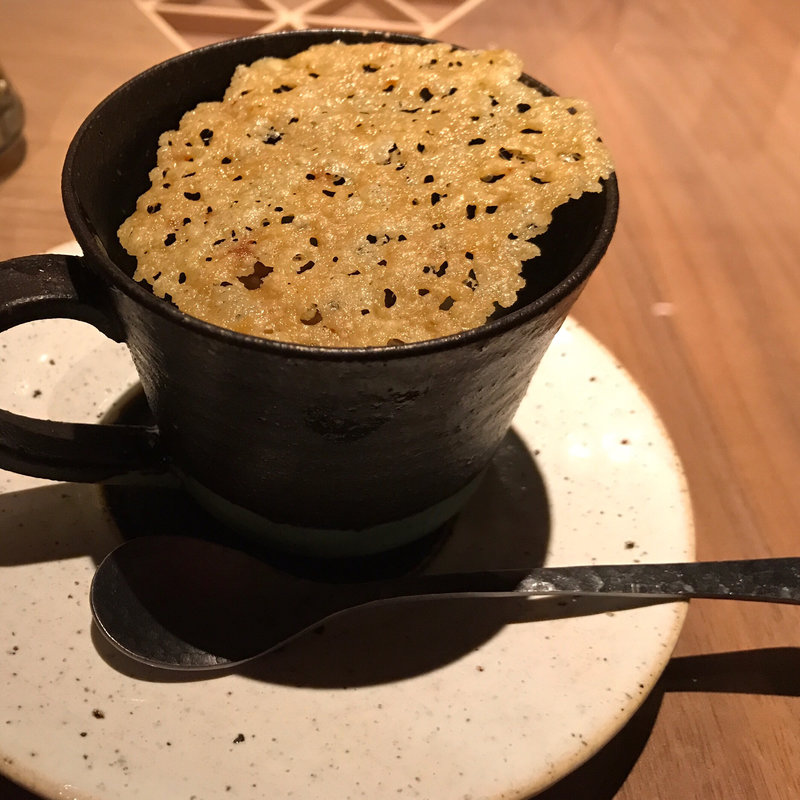 【黄金コース】椀物 - フォアグラ 大根 五穀米 チーズ色々 トリュフ油(こがね)