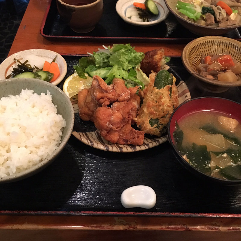 鶏の立田揚セット(美松 )