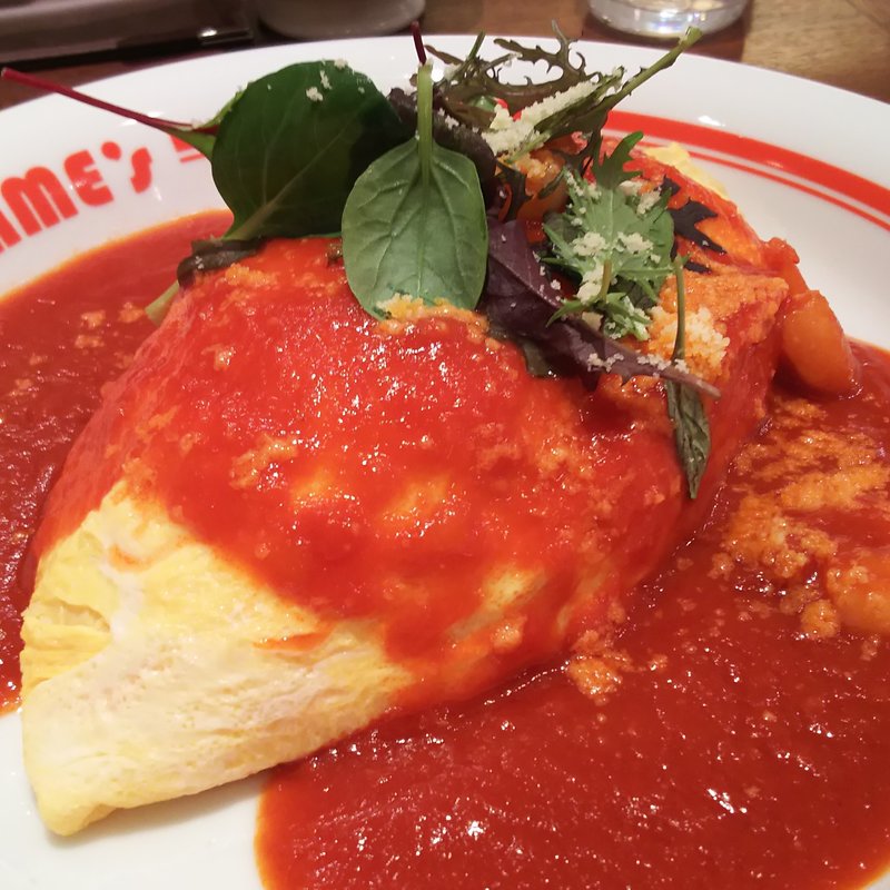 えびとチーズのトマトソース（レディースランチセット）(ポムの樹 グランデュオ蒲田店)