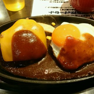 ダブルハンバーグ(三浦のハンバーグ 渋谷店)