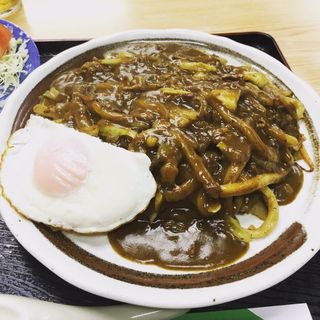 カレー焼きうどん(お食事の店 さつき)