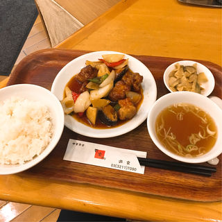 酢豚定食(中華食堂 遊楽  )