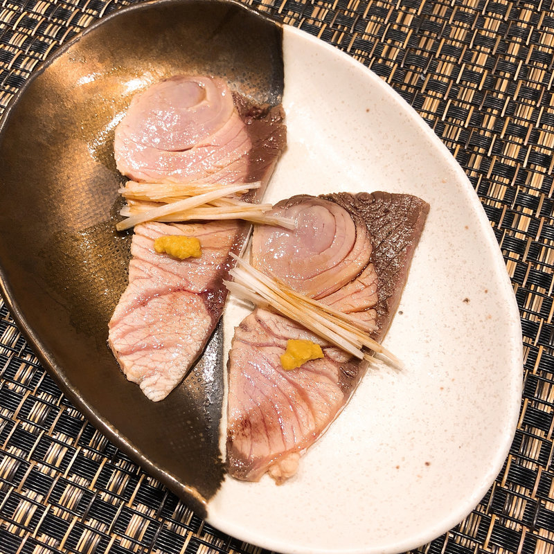 鰤しゃぶ(鮨 うえ岡)