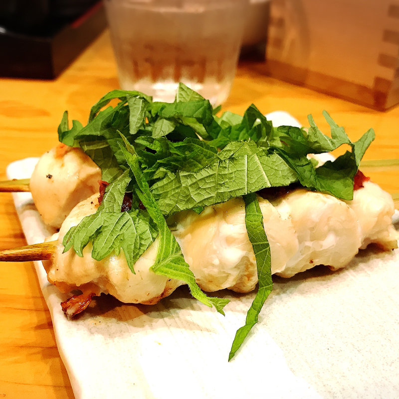 ささみ梅しそ(溝の口 居酒屋 寿や)