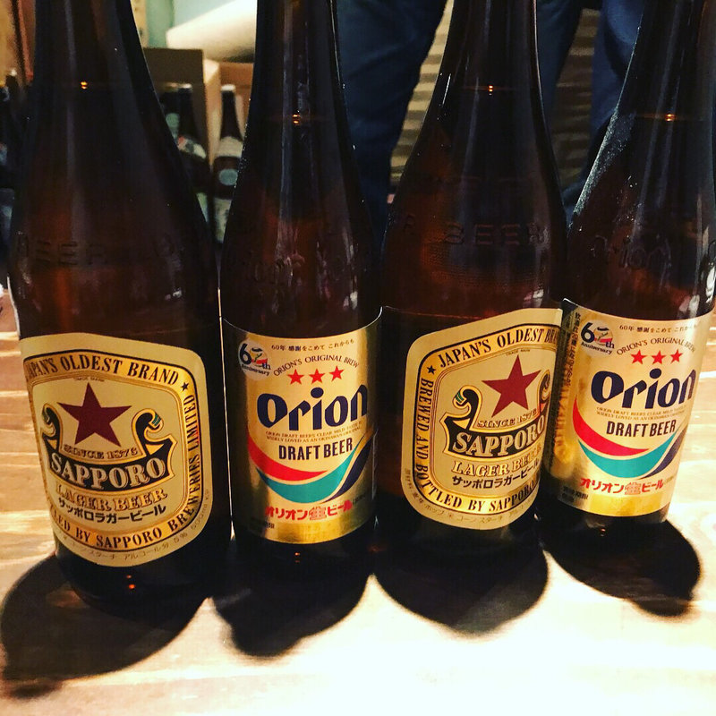 オリオンビール&サッポロラガービール(あかちょこべ)