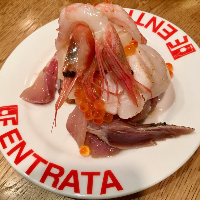 本日の海鮮ブルスケッタ 2人前盛り(イタリア酒場 ENTRATA 茶屋町店)