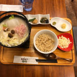 三元豚とカブの生姜豆乳定食(sakura食堂)