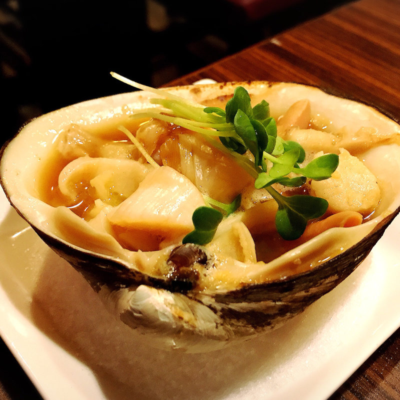 北海道産黒ホッキ貝焼き(たこえびす)