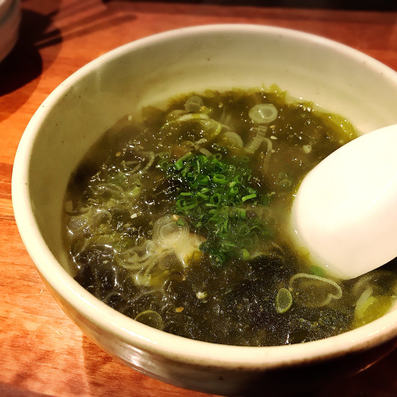 あおさ海苔スープ(代官山 焼肉かねこ )