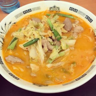 モツ野菜ラーメン(日高屋 上野広小路店)