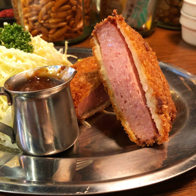ハムカツ(ハイボールバー京都烏丸1923)