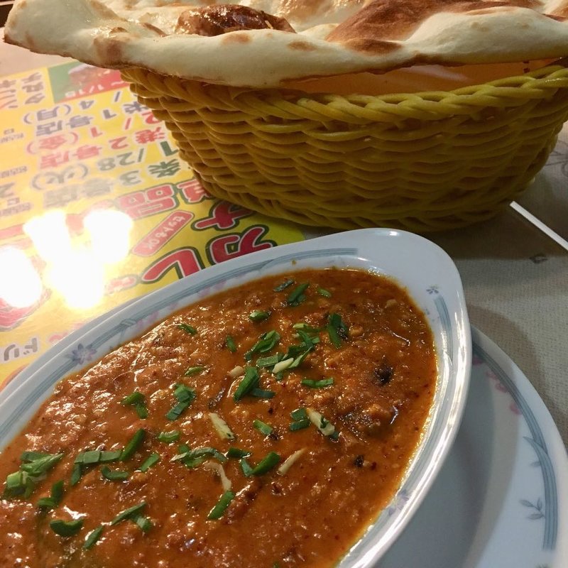 ひき肉とナスカレー(キーマベイガン)(ドルーガ)