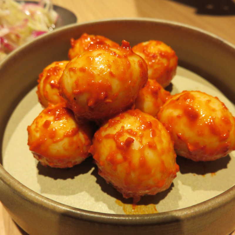 ウズラの卵のキムチ漬け(ユルイヤ)