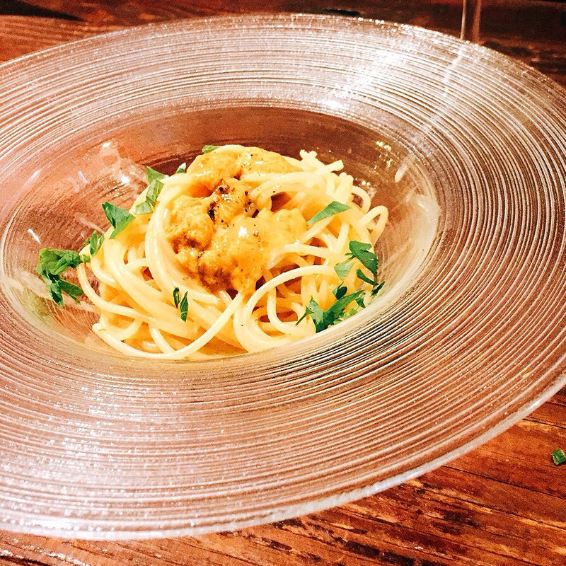 生ウニのスパゲティ“銀座チェントアンニ名物”(CENTO ANNI GINZA)