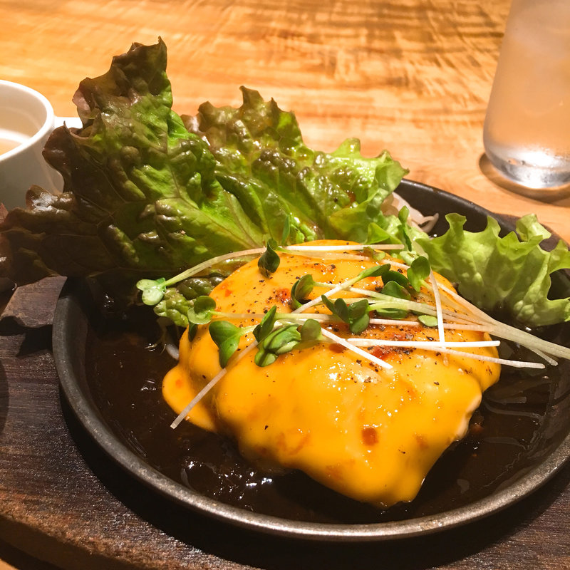 チーズハンバーグ(ワインちゃん 瓦町路地)