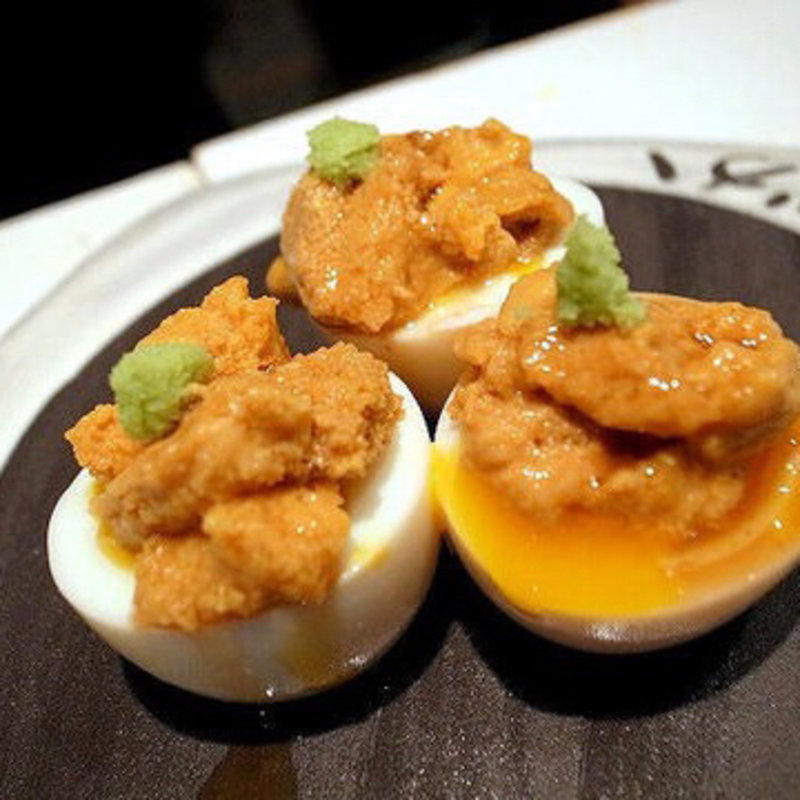 ウニオンザ煮玉子(立呑み とだか)