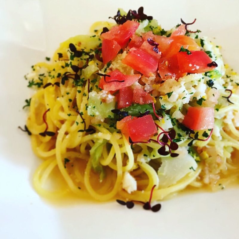 生パスタのイカと海老のペペロンチーニ(レストラン タガミ （Restaurant Tagami）)