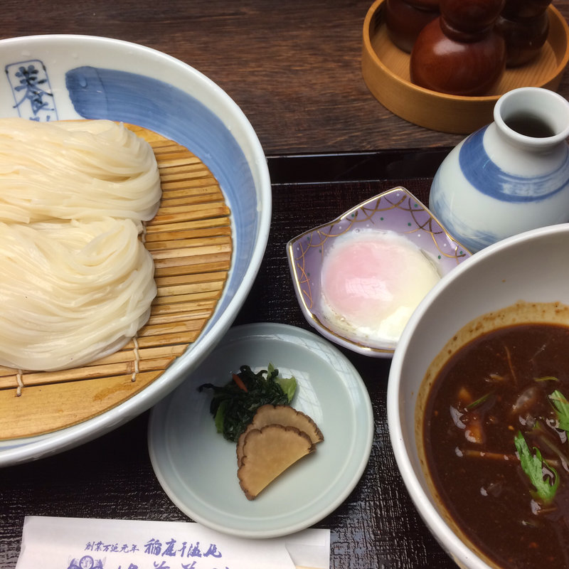 温玉肉味噌つけうどん(佐藤養助 日比谷店)