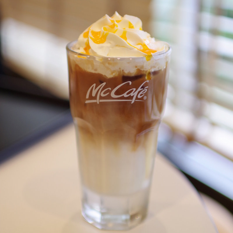 アイスオレンジフレーバーラテL(マクドナルド 氷上店)