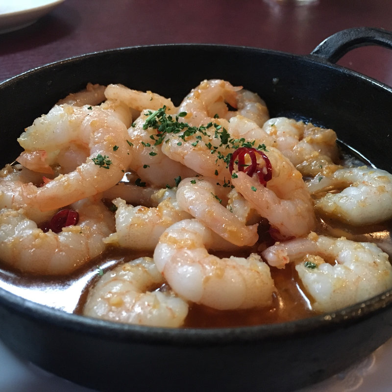 海老のアヒージョ(スペイン料理 イビサ （ＩＢＩＺＡ）)