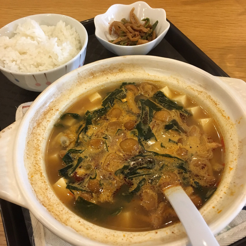あさりたっぷりチゲ定食(辛味専門店 旨辛屋)